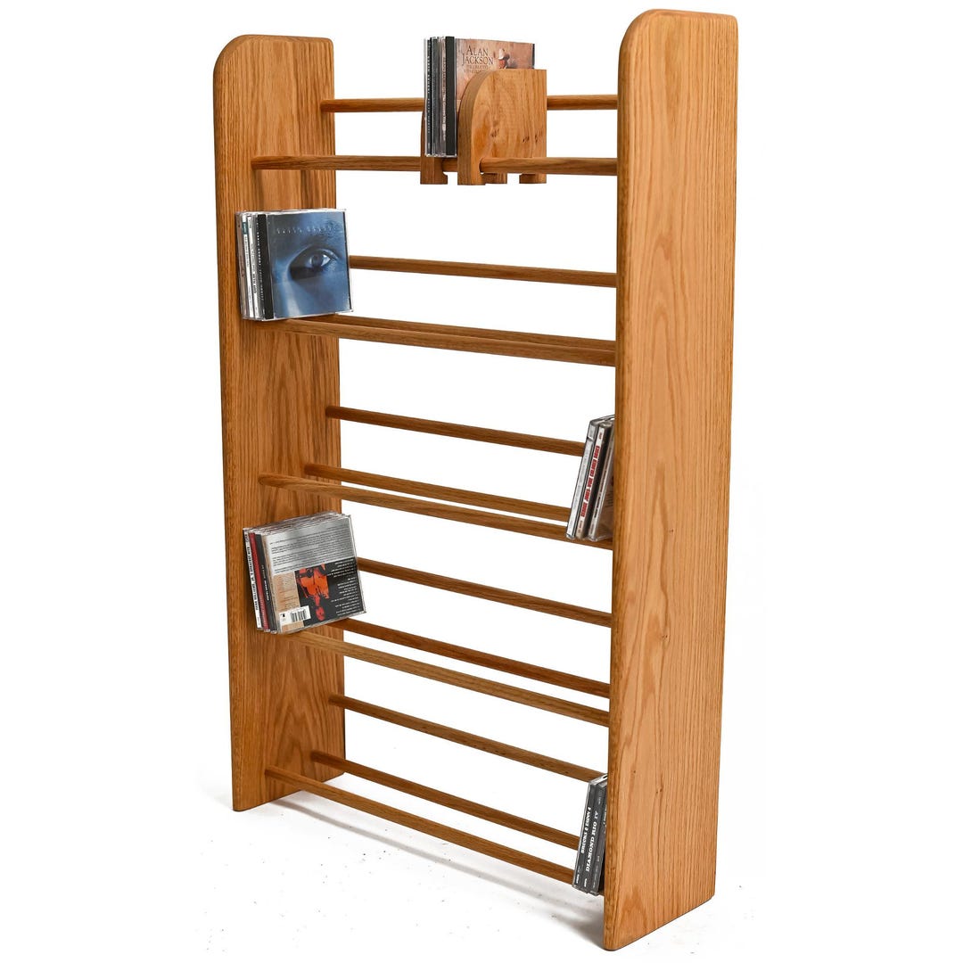Dowel-style Wooden CD Rack 01 Series - Etsy