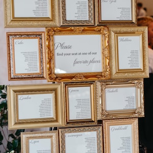 Picture Frame Seating Chart