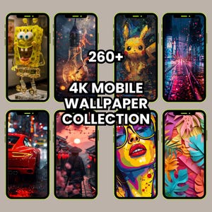 260+ Aesthetic 4K Mobile Wallpapers Bundle | Minimalist, Nature, Quote, Abstract, Dark and Colorful Backgrounds for iPhone & Android