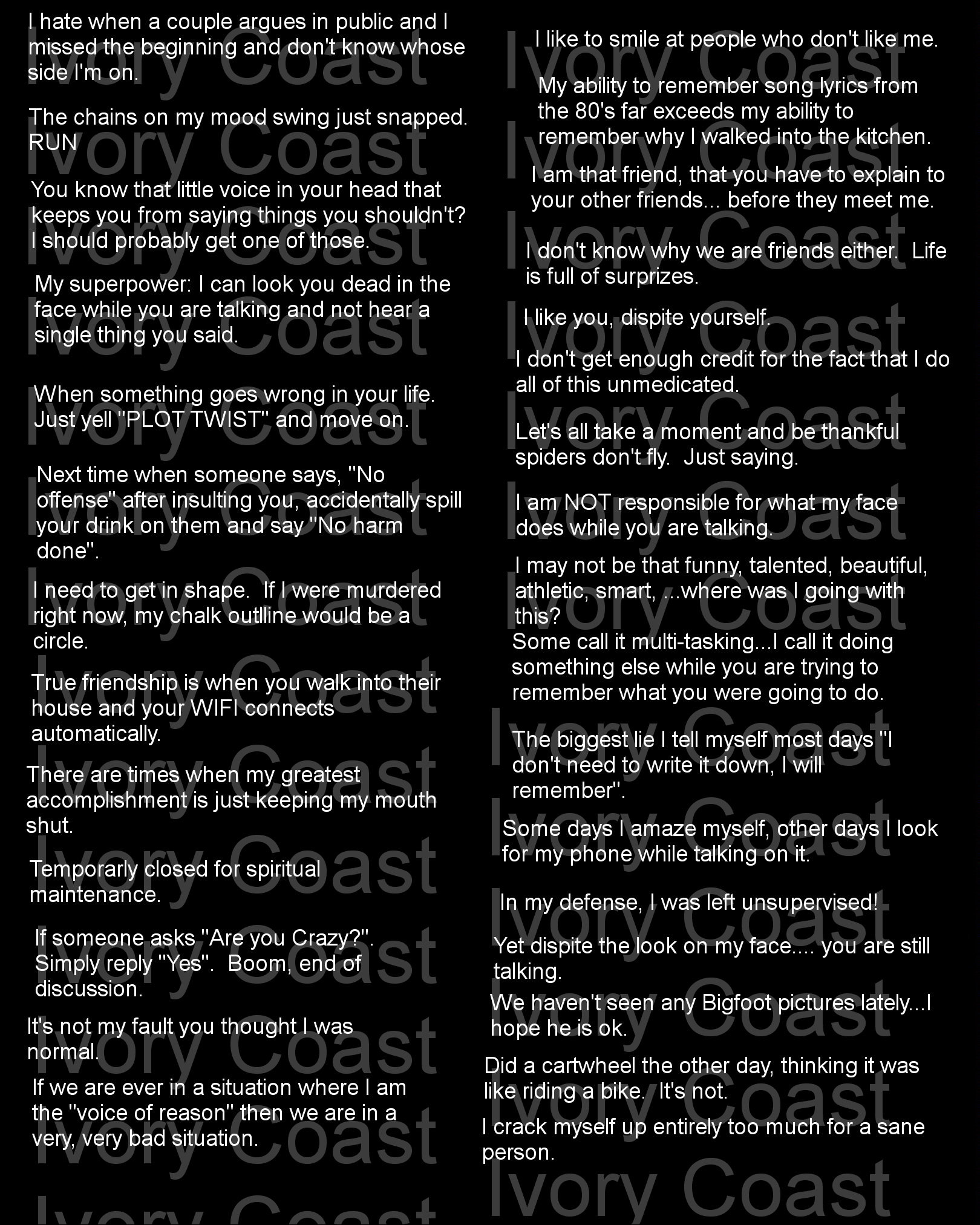 Sarcastic Life #3 Funny Quotes Digital Download Sheet Instant for Cards,  Crafts, Scrapbook, Collage, Clip Art, Phrase, Words Silly Fun Pun - Etsy  Israel, image size:1620x2025