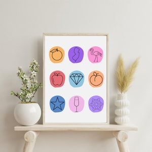 Real Housewives Digital Wall Art | Bravo Tv Home Decor | Instant Download | Reality TV Art | rhobh | rhony | rhslc | rhoa + more |