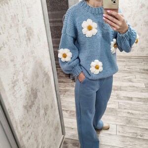 Cidney Handmade Floral Sweater main image 0