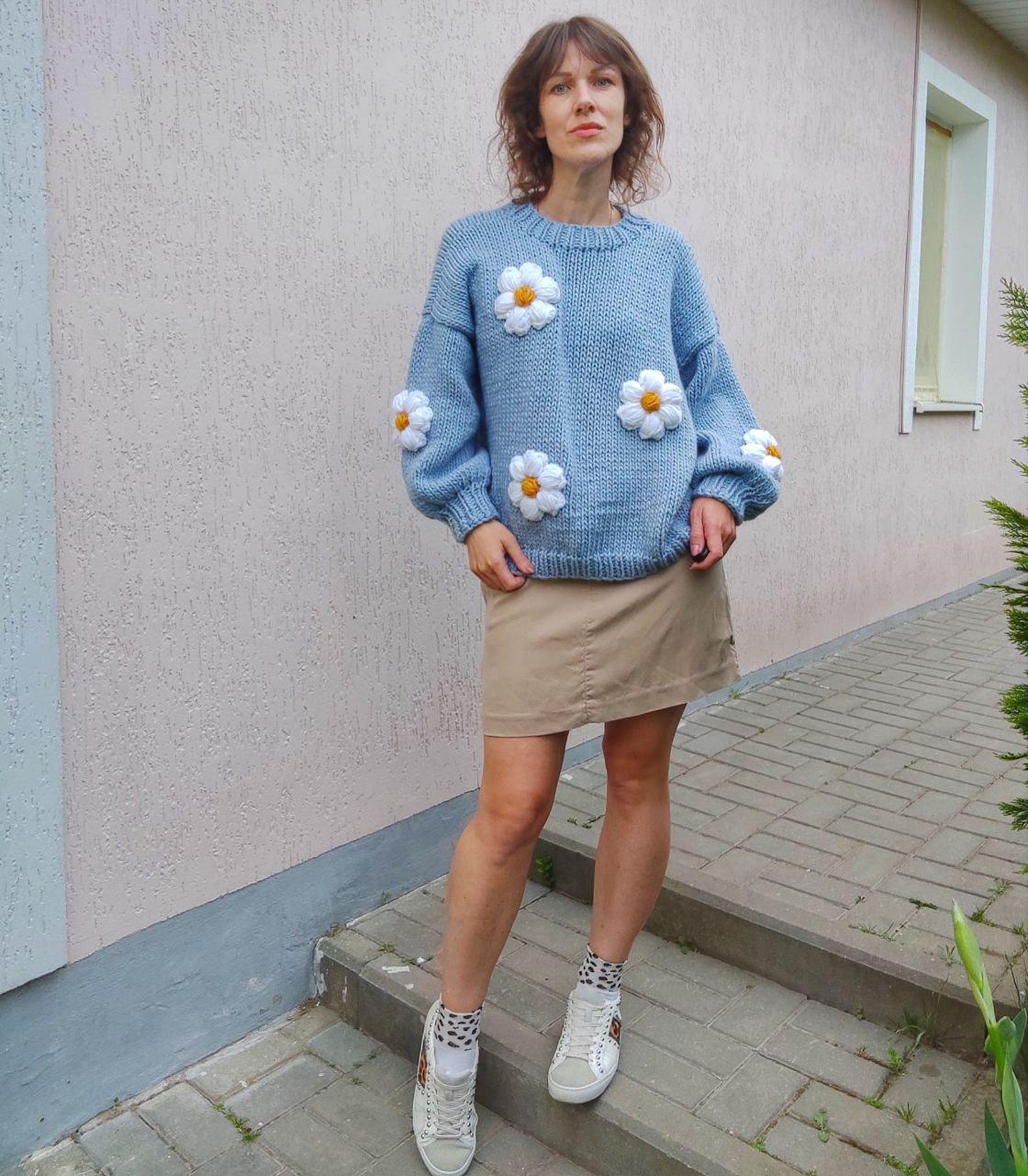 I'll Grow On You Floral Sweater