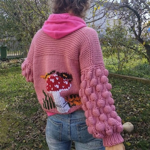 Bubble Crop Cardigan - Etsy