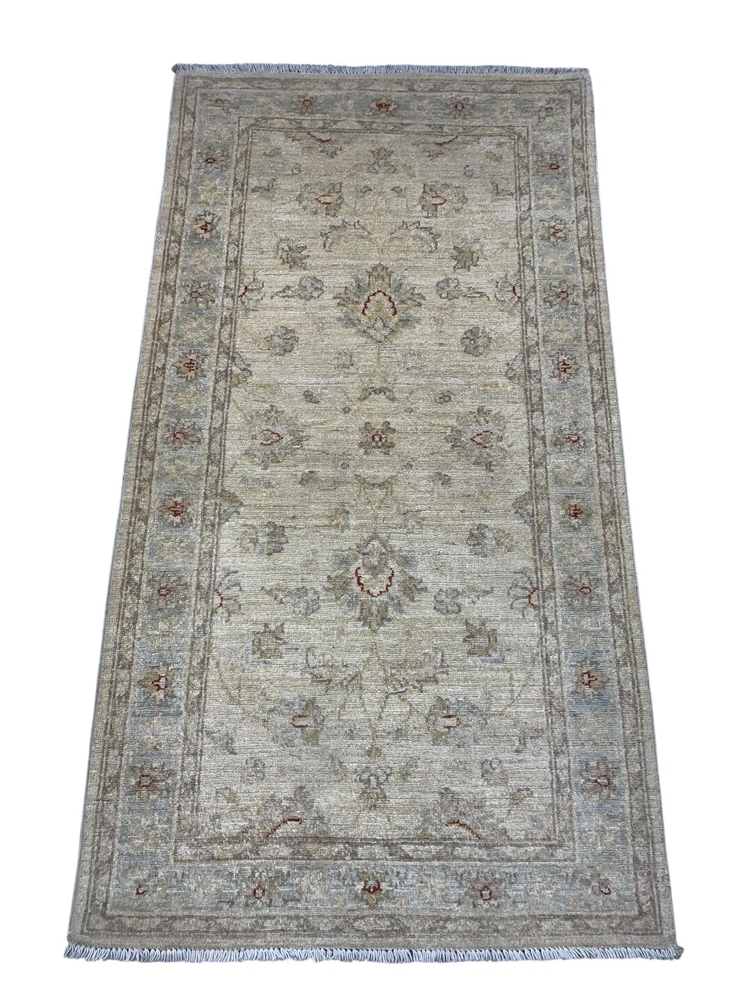 3x5 Ft Grey Bidjar Area Rug - Muted Grey Blue Afghan Hand Knotted Veg ...