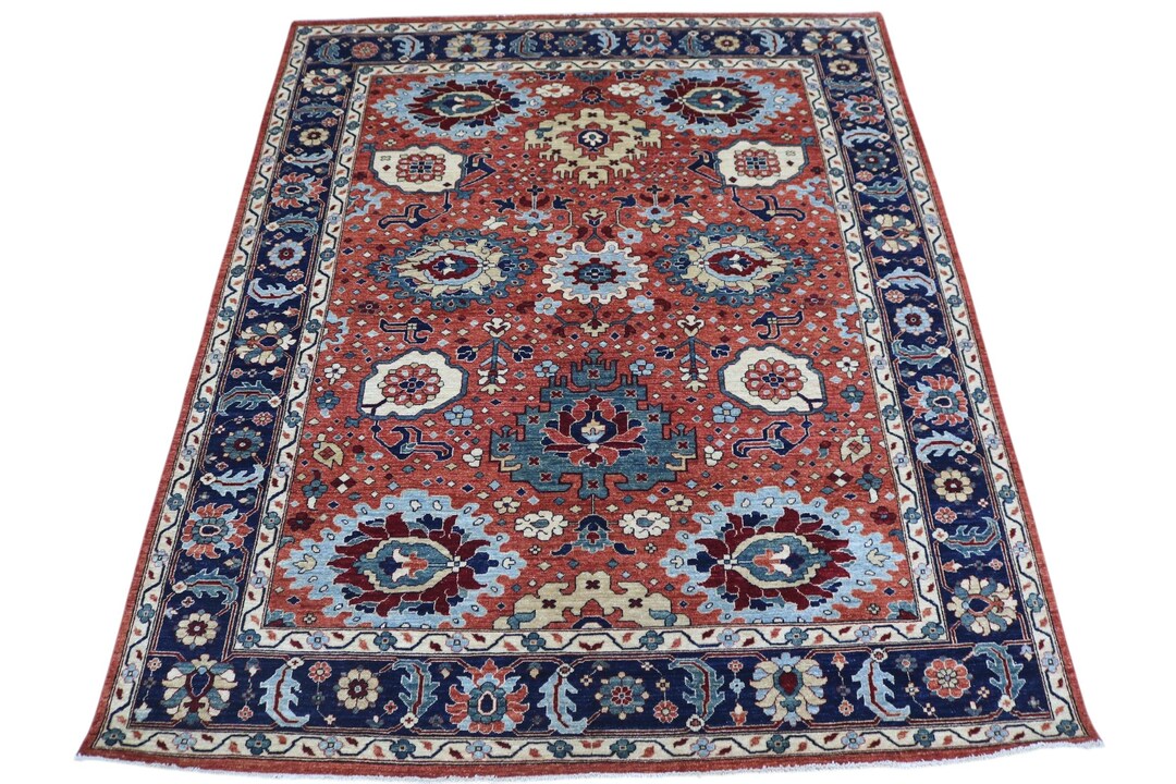 8x10 Red Bidjar Area Rug - Afghan Hand Knotted Veg Dyes Wool Area Rug ...