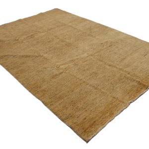 6x8 Beige Dot Gabbeh Area Rug - Afghan Abstract Hand Knotted Veg Dyed Wool Gabbeh Area Rug - Bedroom Rug - Rugs for Living Room - 6&#39;2x8&#39;8