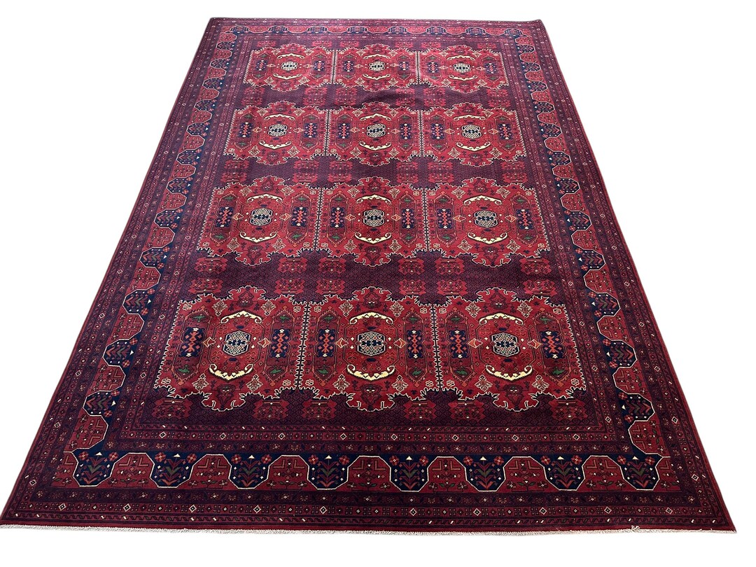 8x12 Red Persian Baluch Area Rug - Afghan Hand Knotted Veg Dye Wool ...