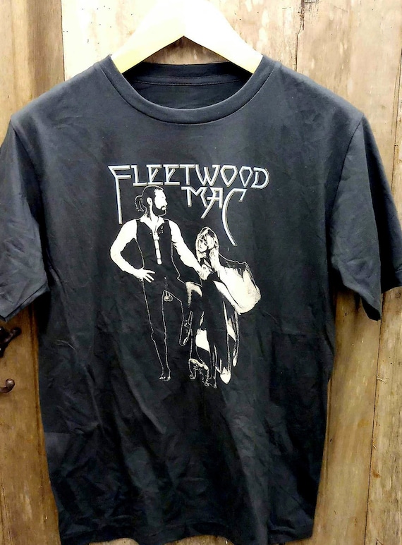 Fleetwood Mac T-Shirt Ufficiale Della Band - 100% Cotone, Colore Nero, Taglia S, Per Uomo E Donna