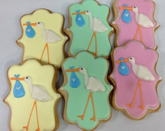 SPECIAL DELIVERY STORK Sugar Cookie Party Favors, 1 Dozen