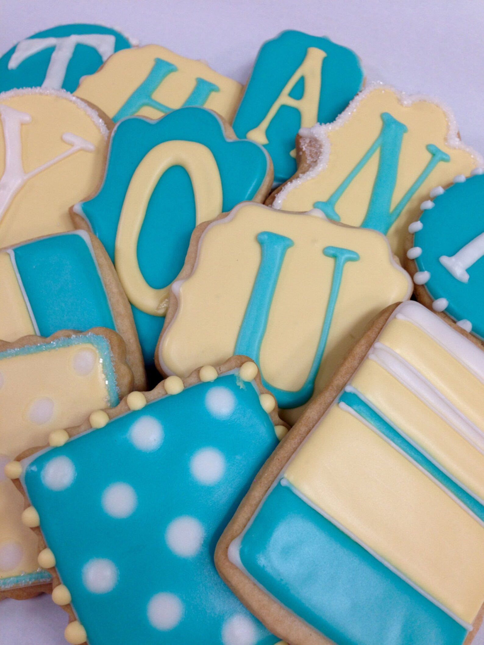 THANK YOU COOKIES Sugar Cookie Gift Box Set of 12 Etsy