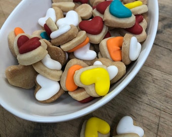 Mini HEART SUGAR COOKIES, Itty Bitty Sugar Cookies, 1/2 Pound