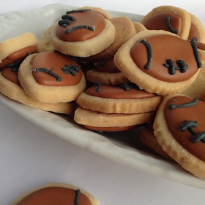 Mini FOOTBALL SUGAR COOKIES, Itty Bitty Sugar Cookies, 1/2 Pound image 3