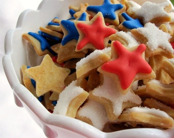 Mini STAR SUGAR COOKIES, Itty Bitty Sugar Cookies, 1/2 Pound