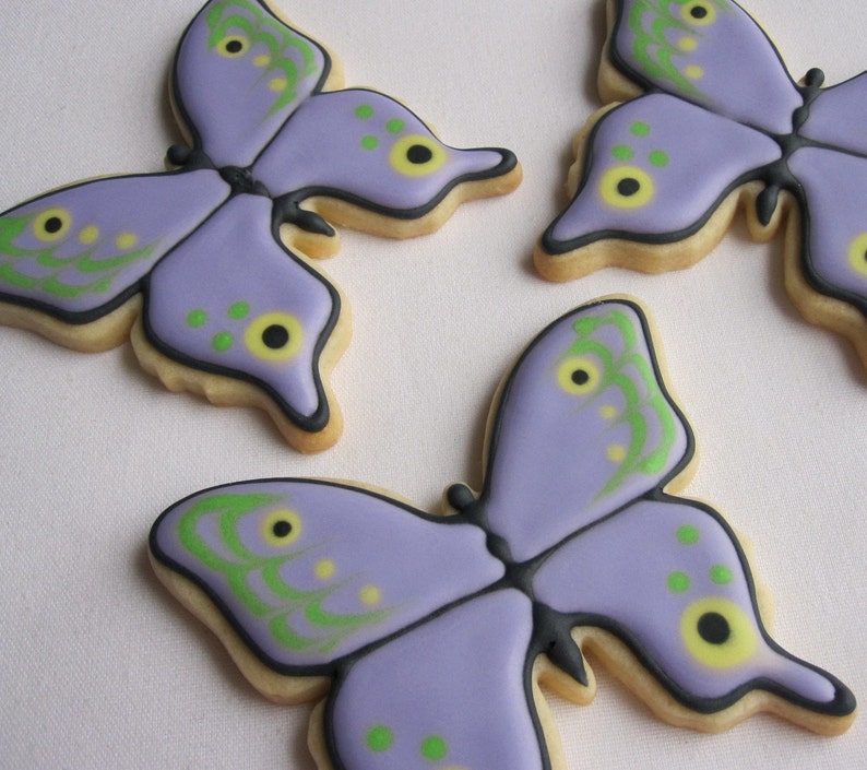 BUTTERFLY SUGAR COOKIES, Sugar Cookie Party Favors, 1 Dozen image 1