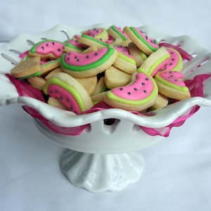 Mini WATERMELON SUGAR COOKIES, Itty Bitty Sugar Cookies, 1/2 Pound