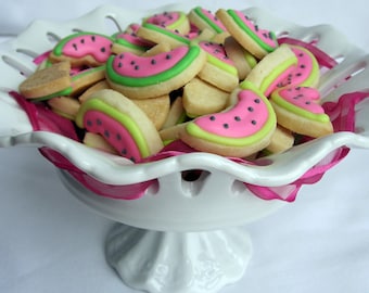 Mini WATERMELON SUGAR COOKIES, Itty Bitty Sugar Cookies, 1/2 Pound