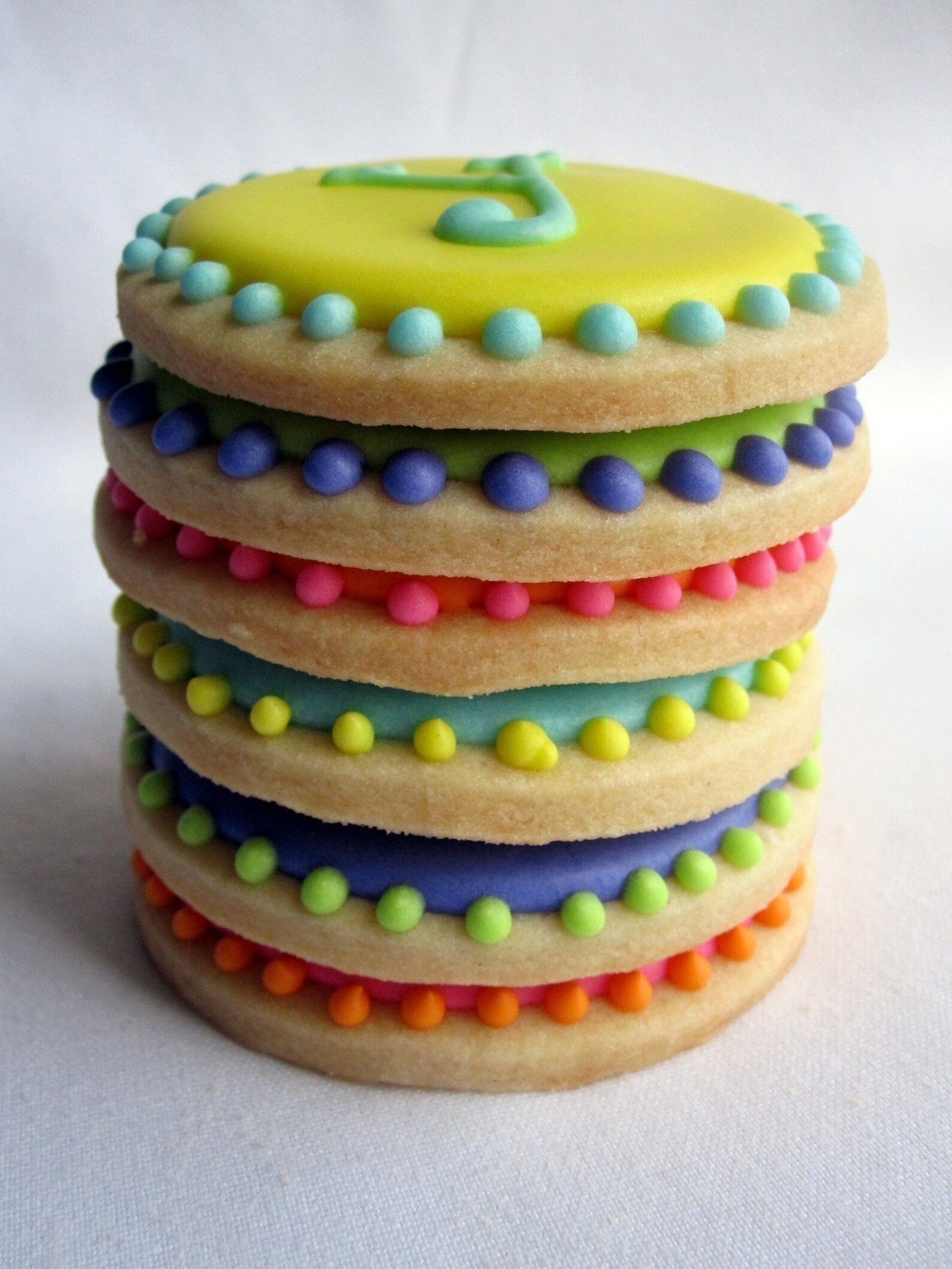 MONOGRAM DOT Sugar Cookie Party Favors 1 Dozen Etsy