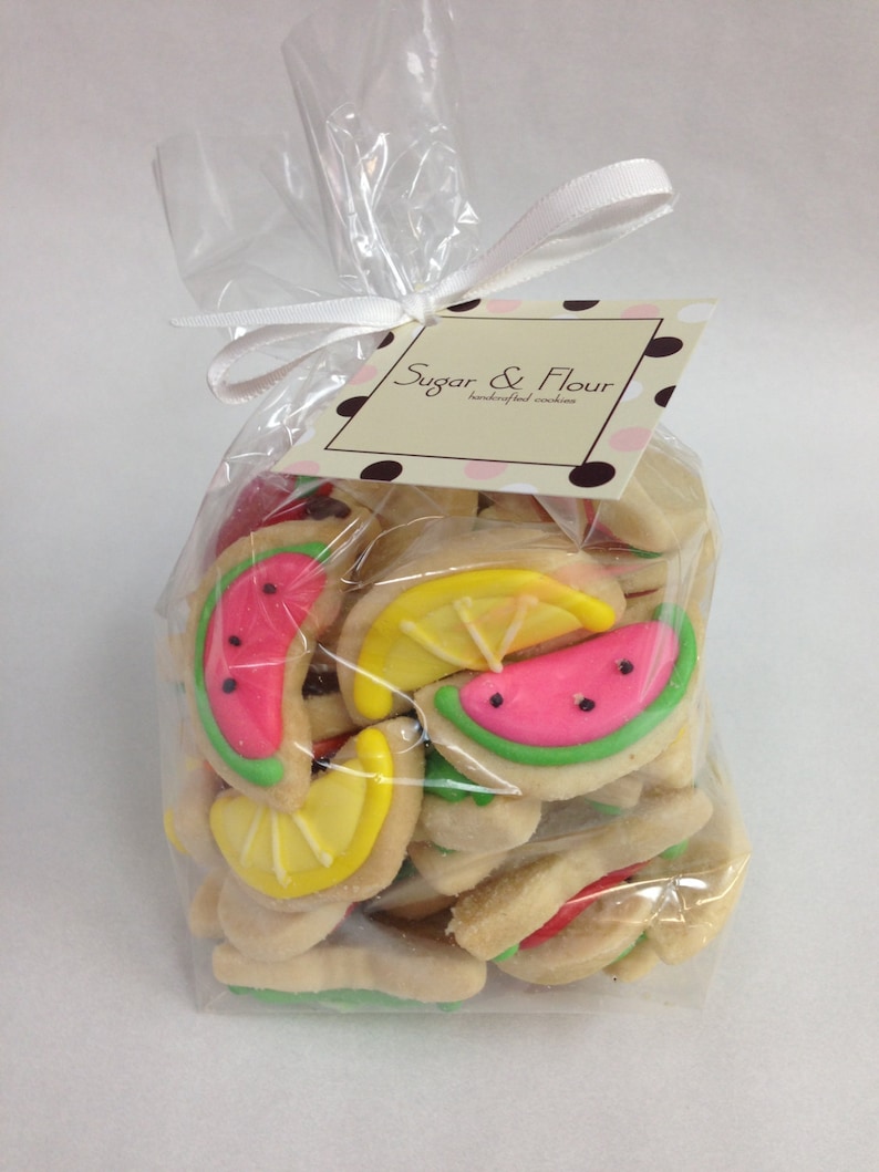 Mini FRUIT SUGAR COOKIES, Itty Bitty Sugar Cookies, 1/2 Pound image 3