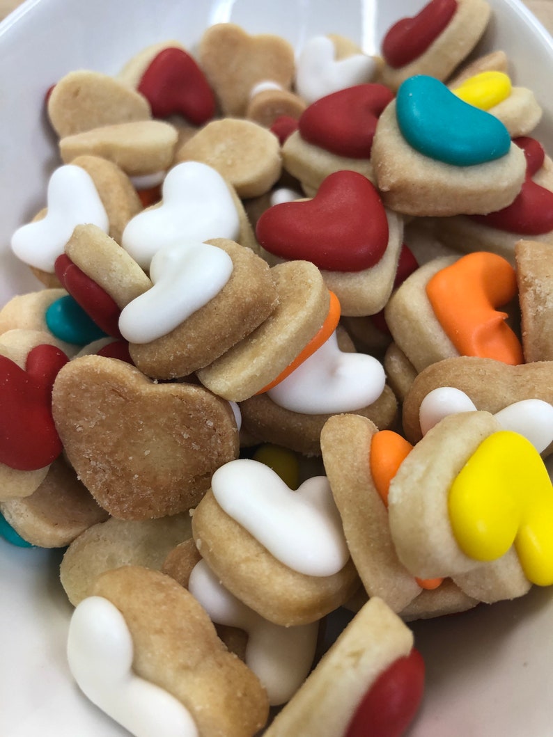 Mini HEART SUGAR COOKIES Itty Bitty Sugar Cookies 1/2 Pound - Etsy