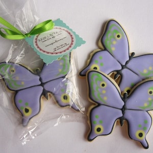 BUTTERFLY SUGAR COOKIES, Sugar Cookie Party Favors, 1 Dozen image 5