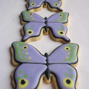 BUTTERFLY SUGAR COOKIES, Sugar Cookie Party Favors, 1 Dozen image 2