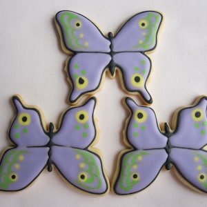BUTTERFLY SUGAR COOKIES, Sugar Cookie Party Favors, 1 Dozen image 4