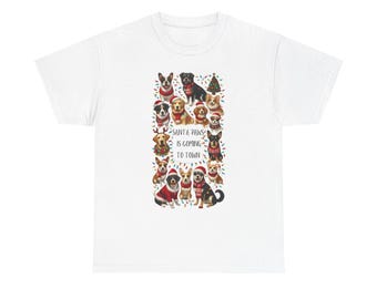Santa Paws Dog Christmas T-Shirt: Holiday Pet Lover Tee
