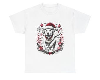 Festive Dog Lover Tee, Christmas Gift, Unisex Christmas T-Shirt, Holiday Apparel, Cute Pet Lover Shirt, Winter Wardrobe Essential