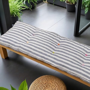Bench Cushion for Custom Seating, Handmade Chair Pad & Window Seat Cushion