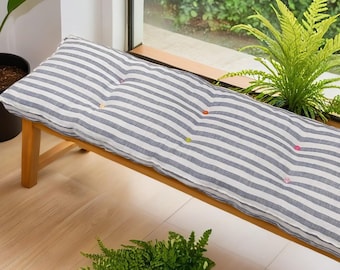 Customizable Bench Cushion for Indoor & Outdoor Use, Perfect Chair Pad or Window Seat Cushion
