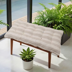 Handmade Bench Cushion with Custom Size & Fabric Options, Perfect Chair Pad or Seat Cushion