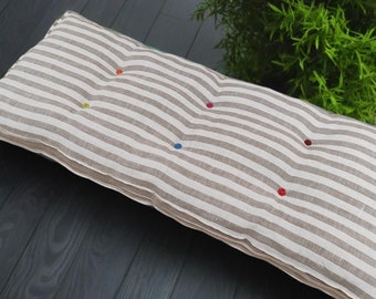Handmade Bench Cushion, Chair Pad, or Window Seat Cushion with Custom Sizes & Fabric