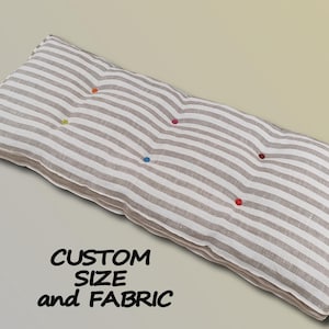 Custom Bench Cushion - Indoor & Outdoor Seat Pad - Window Seat Cushion - Dining Bench Cushion