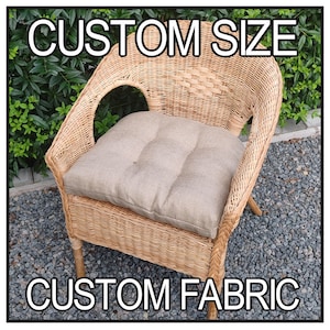 Handmade Linen Bench Cushion - Custom Sizes Available - Eco-Friendly Home Decor