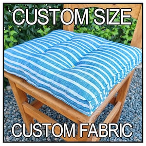 Handmade Linen Bench Cushion - Custom Sizes Available - Eco-Friendly Home Decor