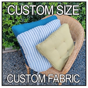 Personalized Chair Cushion - Custom Fit for Dining Chairs, Rocking Chairs, and More