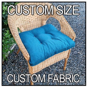 Handmade Linen Bench Cushion - Custom Sizes Available - Eco-Friendly Home Decor