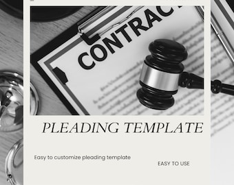 Pleading Paper - Get Your Court Paperwork Organized! - Etsy