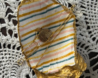 Decoupage Oyster Shell Dish