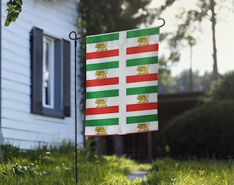 Löwen und Sonnen Outdoor-Flagge - Persische Kulturerbe-Garten-Flagge - Langlebige Yard Banner