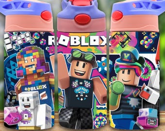 Envoltura para vaso de videojuegos: Diseño de vaso para niños de Roblox (descarga digital)