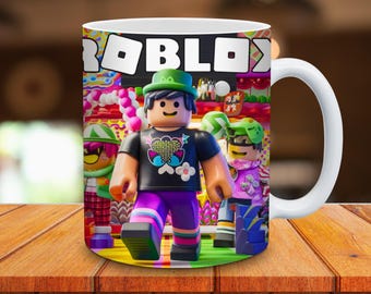 Gaming Cartoon Mug Wrap: 11oz & 15oz Sublimation PNG (Digital Download)