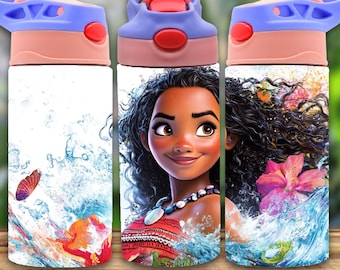 Envoltorio para vaso de 355 ml de la Princesa Moana: Diseño de sublimación (descarga digital)