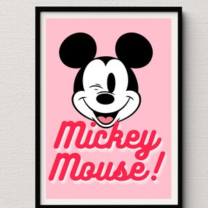 Mickey Mouse Art Print Digital Download