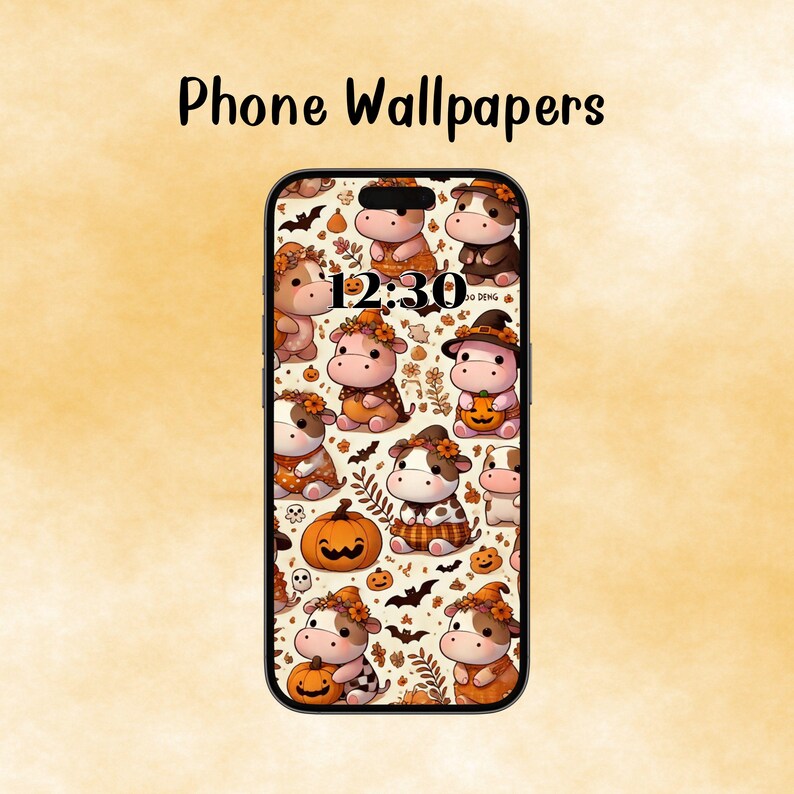 5 Moo Deng Halloween Iphone&android Wallpapers, Phone Wallpapers