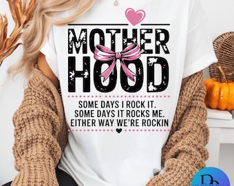 Motherhood Coquette Bow PNG Funny Mom Quote Retro Checker Sublimation Design for Shirt Digital Download Sassy Mothers Day Art