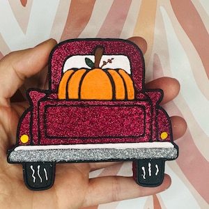 Rear Truck with Pumpkin Freshie, Fall Freshie, Pumpkin, Car Air Freshener, Made to Order, Car Accessories, Car Decor, Freshy