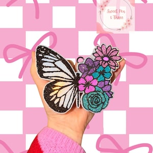 Floral Butterfly Freshie, Girly Freshie, Car Air Freshener, Made to Order
