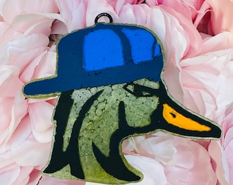 Coole Stockente Ente Freshie, Ente mit Hut Freshie, Auto-Lufterfrischer, Einzigartiges Geschenk, Autozubehör, Damen- und Herrengeschenke, Naturburschen